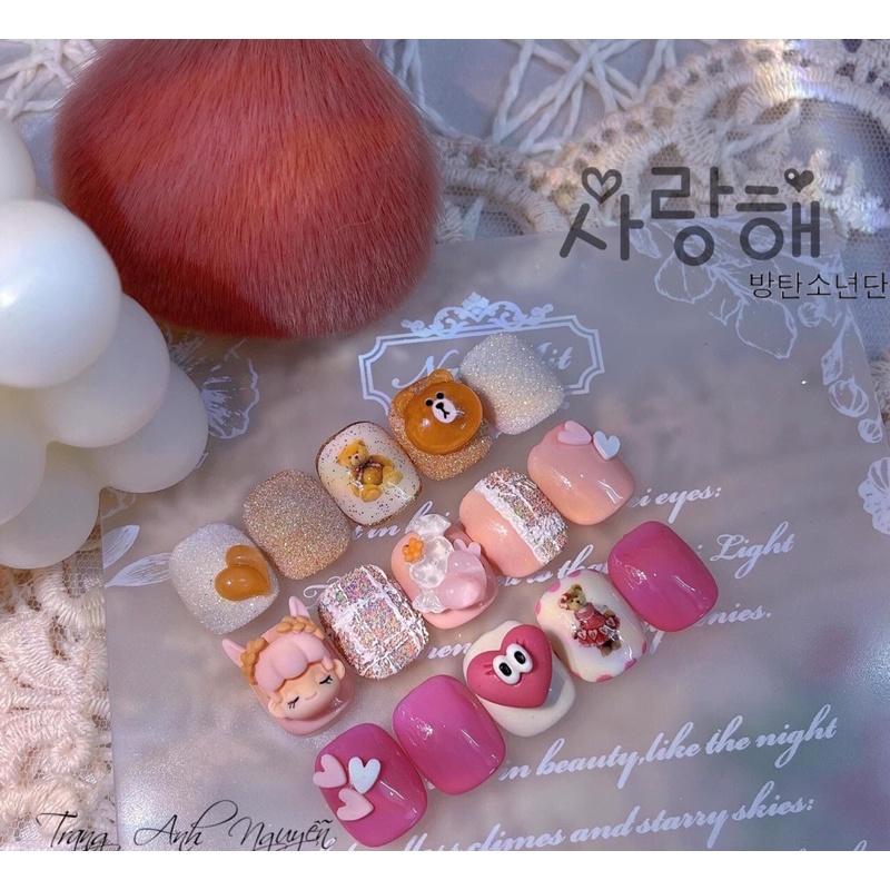 Kim tuyến nhũ hàn quốc, nhũ cát set 6 màu, nhũ dạ