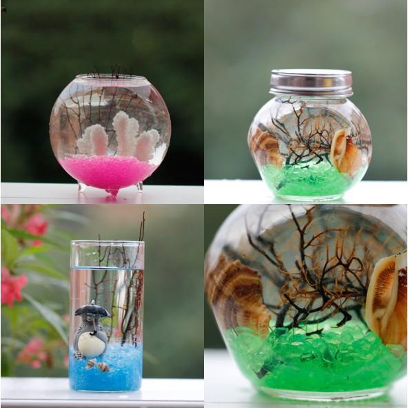 KHO-HN * Túi 500gr cát thủy tinh hạt lớn trang trí bể thủy sinh, tiểu cảnh, terrarium, DIY