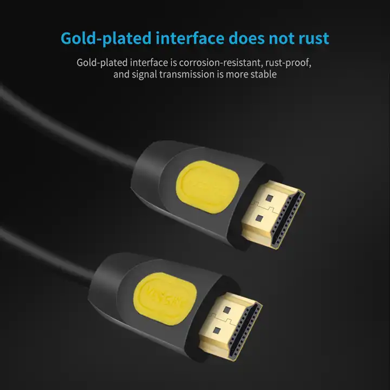 Cáp HDMI 2.0 4K 60Hz 1.5m, 3m, 5m Hàng Chính Hãng VEGGIEG 4K | Cáp HDMI chuẩn 4K 60fps | Chính hãng bảo hành 1 đổi 1 | Giá đã có VAT