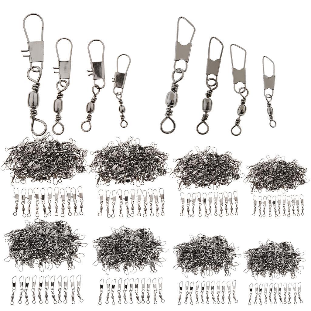 100pcs Ball Bearing Swivel Fishing Swivel with Knob 5B