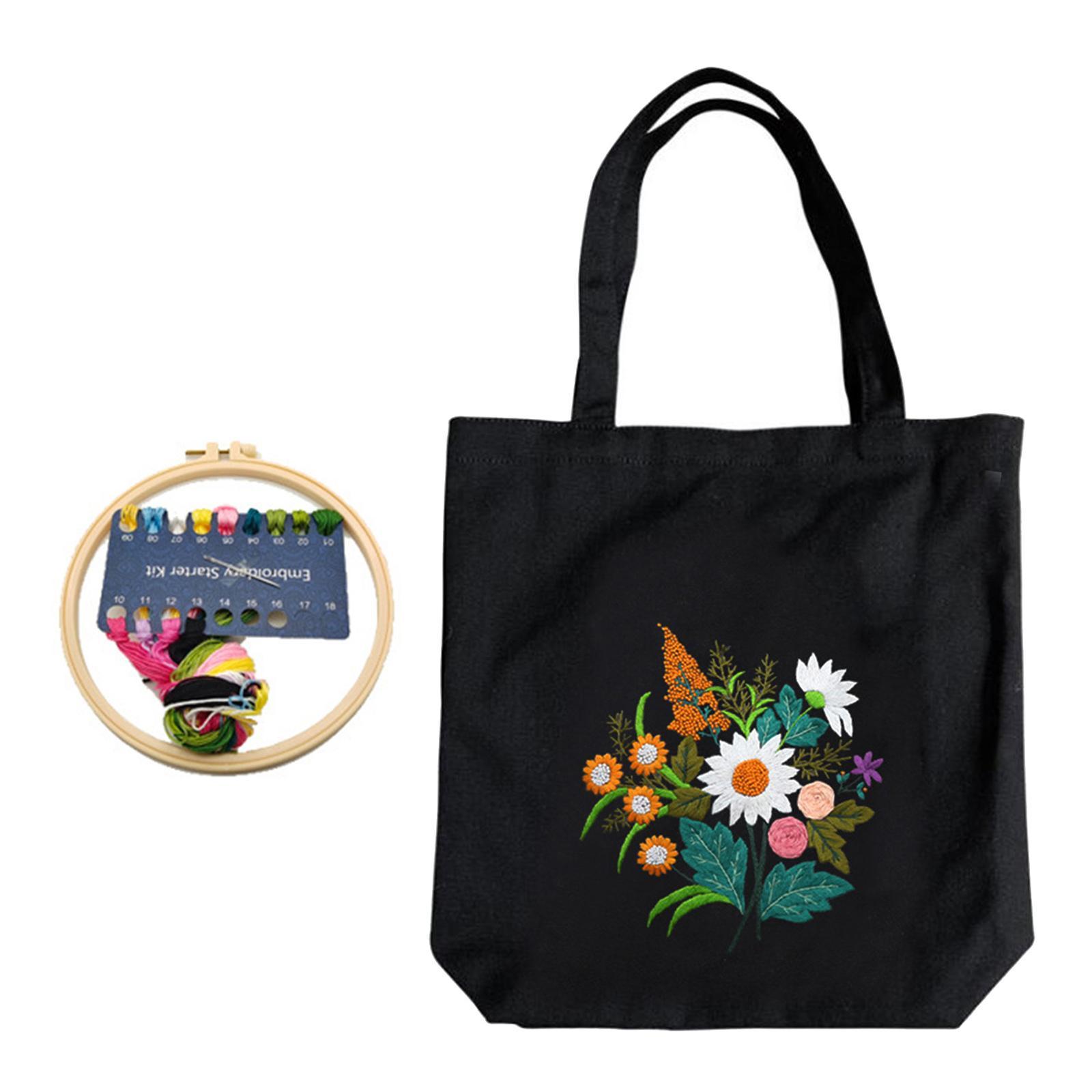 Canvas Embroidery  Include Embroidery with Flower Pattern Dewdrop Flower