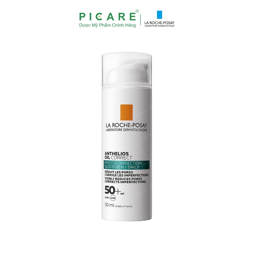 Kem Chống Nắng La Roche-Posay Dạng Gel Hỗ Trợ Giảm Mụn, Kiểm Soát Nhờn Anthelios Oil Correct Daily Gel-Cream SPF50+ 50ml