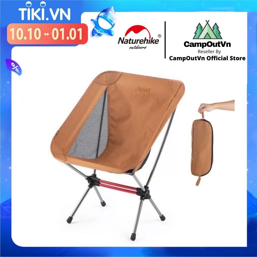 Ghế cắm trại naturehike du lịch dã ngoại NH20JJ027 gấp gọn siêu nhẹ vải thoáng khí chống rách khung nhôm hợp kim A204