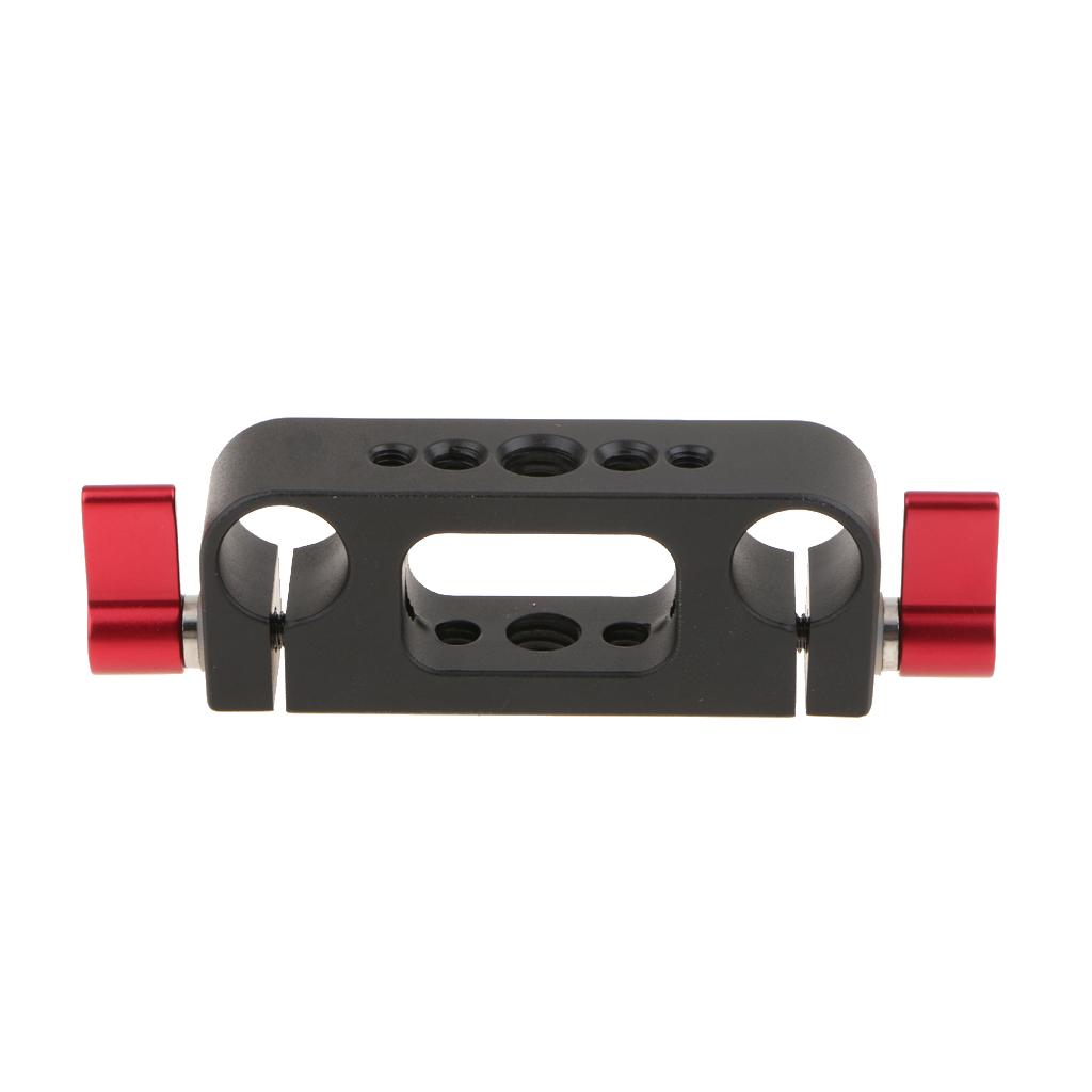 Aluminum Rod Clamp 15mm Railblock For DSLR 15mm Rail Rig Rod Support System