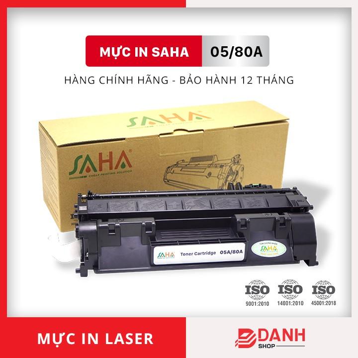 Hộp mực in SAHA 05A/80A (Có chíp) Dùng cho Canon, HP - Chính Hãng SAHA (BOX)