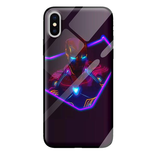 Ốp kính cho iPhone XS MAX NỀN ĐEN S 6 - Hàng chính hãng