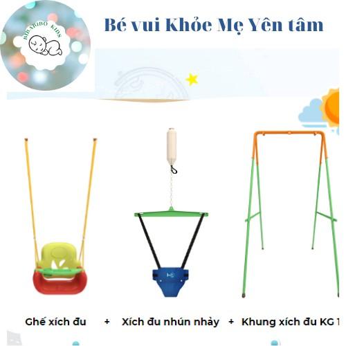 COMBO 2IN1 KG101   ( Đai Nhún nhảy + Ghế xích đu + Khung giá truyền thống)