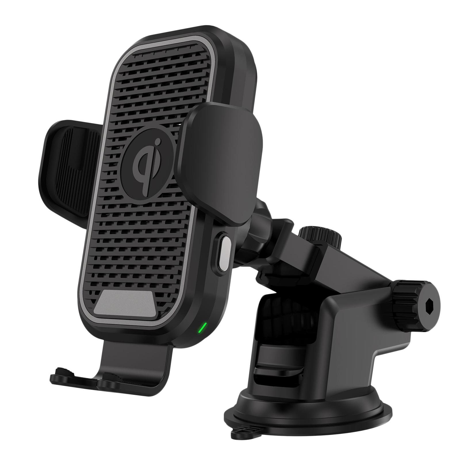 15W Car Wireless Fast Charging Holder Stand Auto-Clamp for /Samsung