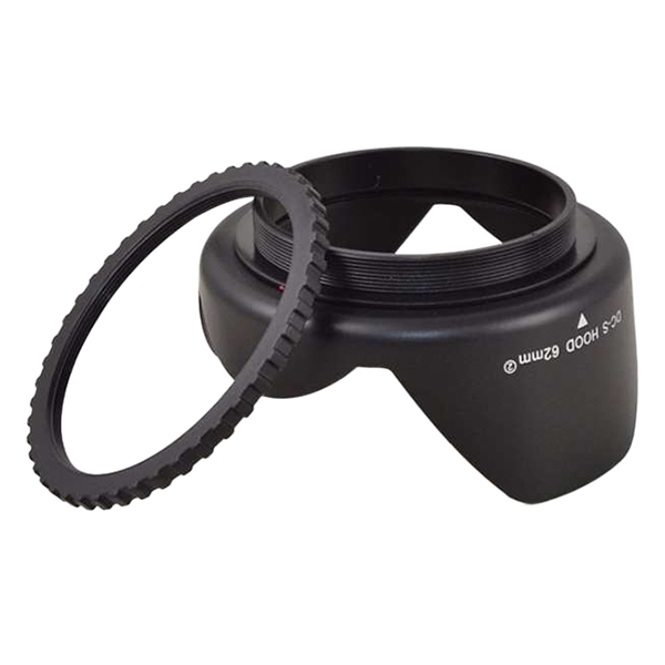 Lens Hood Có Ren Vặn Phi 62mm (Đen) - Hàng Nhập Khẩu