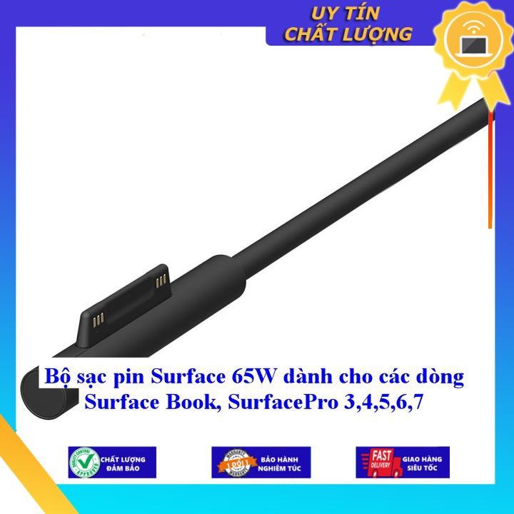 Bộ sạc pin Surface 65W dùng cho các dòng Surface Book, SurfacePro 3 4 5 6 7 - Hàng Nhập Khẩu New Seal