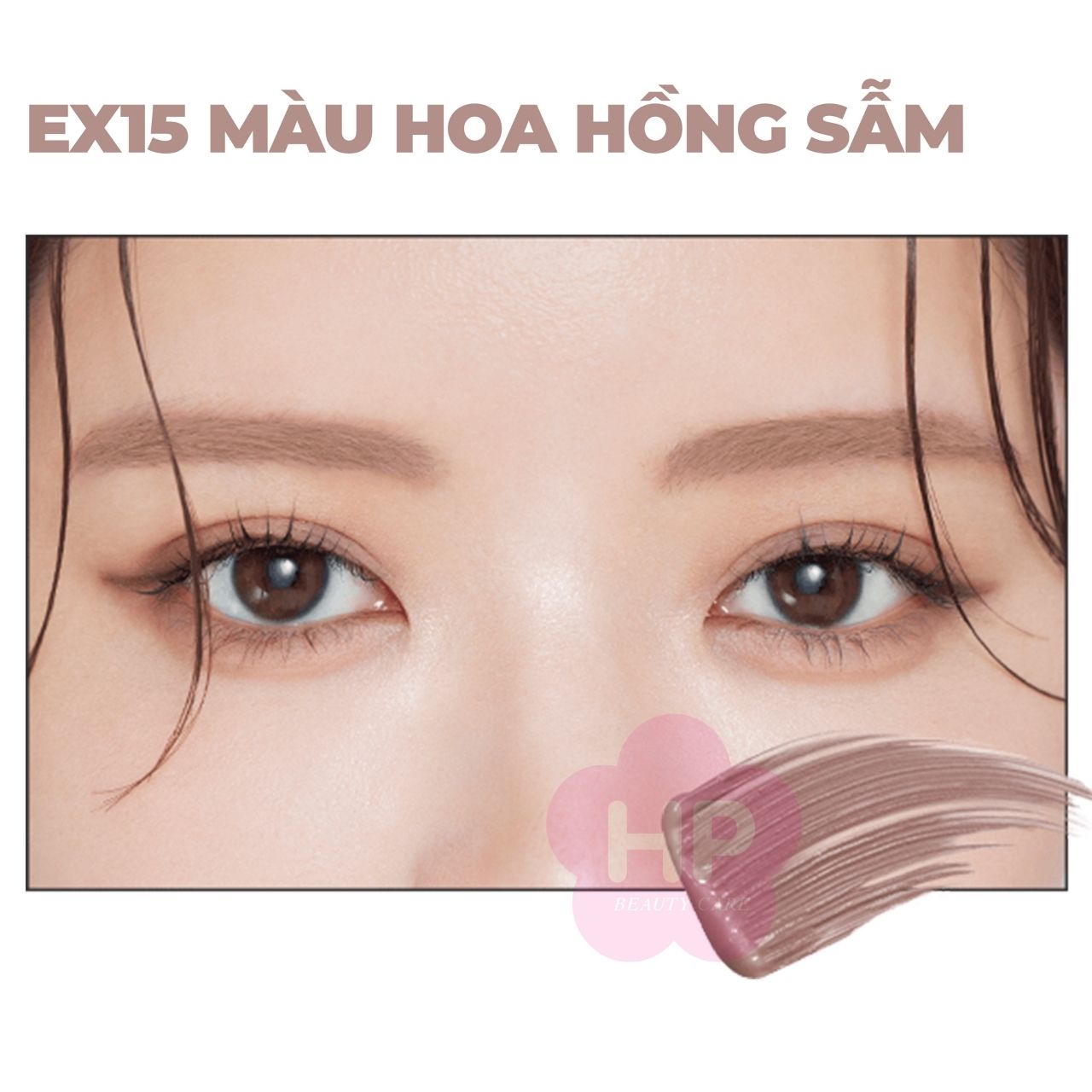 Mascara Chải Đổi Màu Lông Mày Chống Trôi Siêu Bền Màu Hồng Khói Kissme Heavy Rotation EX 8 G