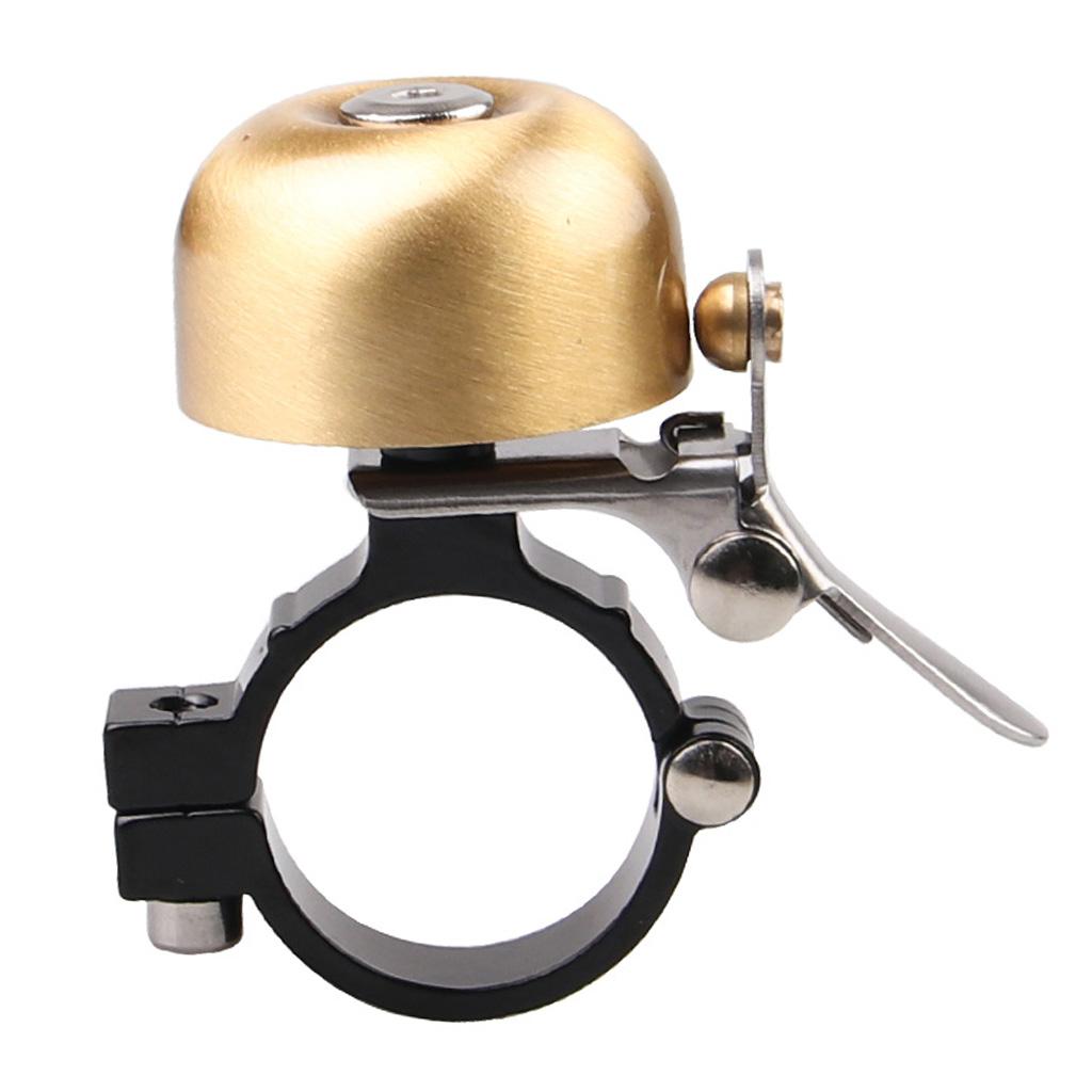 Cycling Handlebar Ring Bell Horn Classical Cooper Hooter Alarm Decor Golden