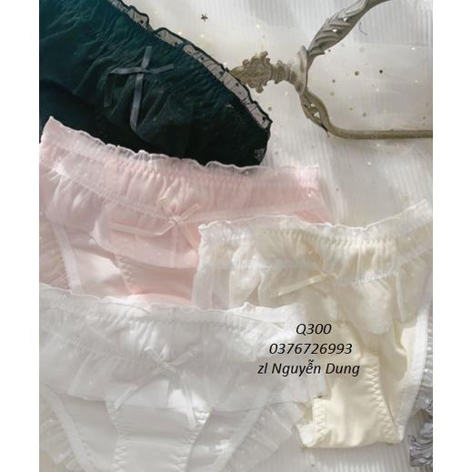 Quần Lót Nữ Cotton Phối Ren Bèo Thời Trang Xuất Đông Âu . Hàng Loại Đẹp.