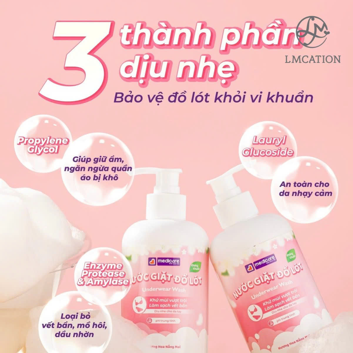 Nước Giặt Đồ Lót Kháng Khuẩn – Sạch Dịu Nhẹ, Bảo Vệ Vùng Nhạy Cảm