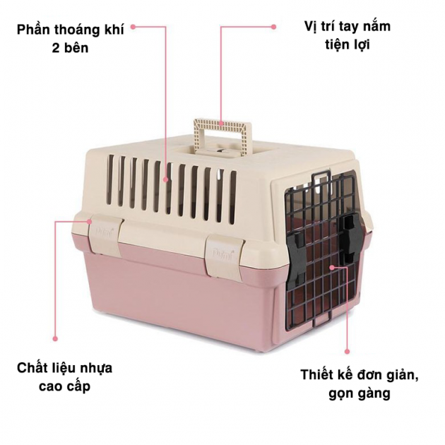 Lồng vận chuyển thú cưng Purmi nhiều màu