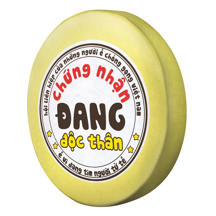Gối tròn Chứng nhận đang độc thân - GOFU330