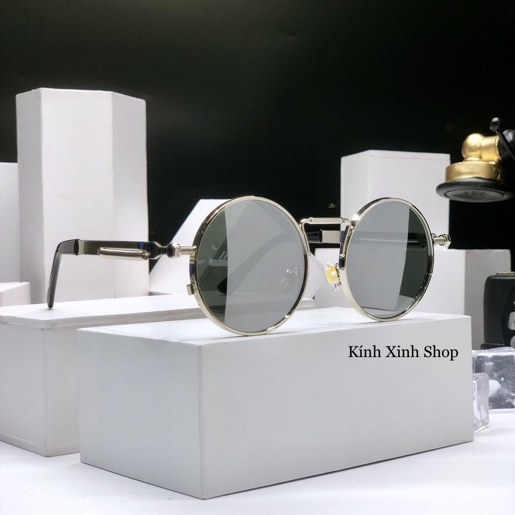 Kính mát thời trang mắt tròn xoe phong cách Hàn Quốc