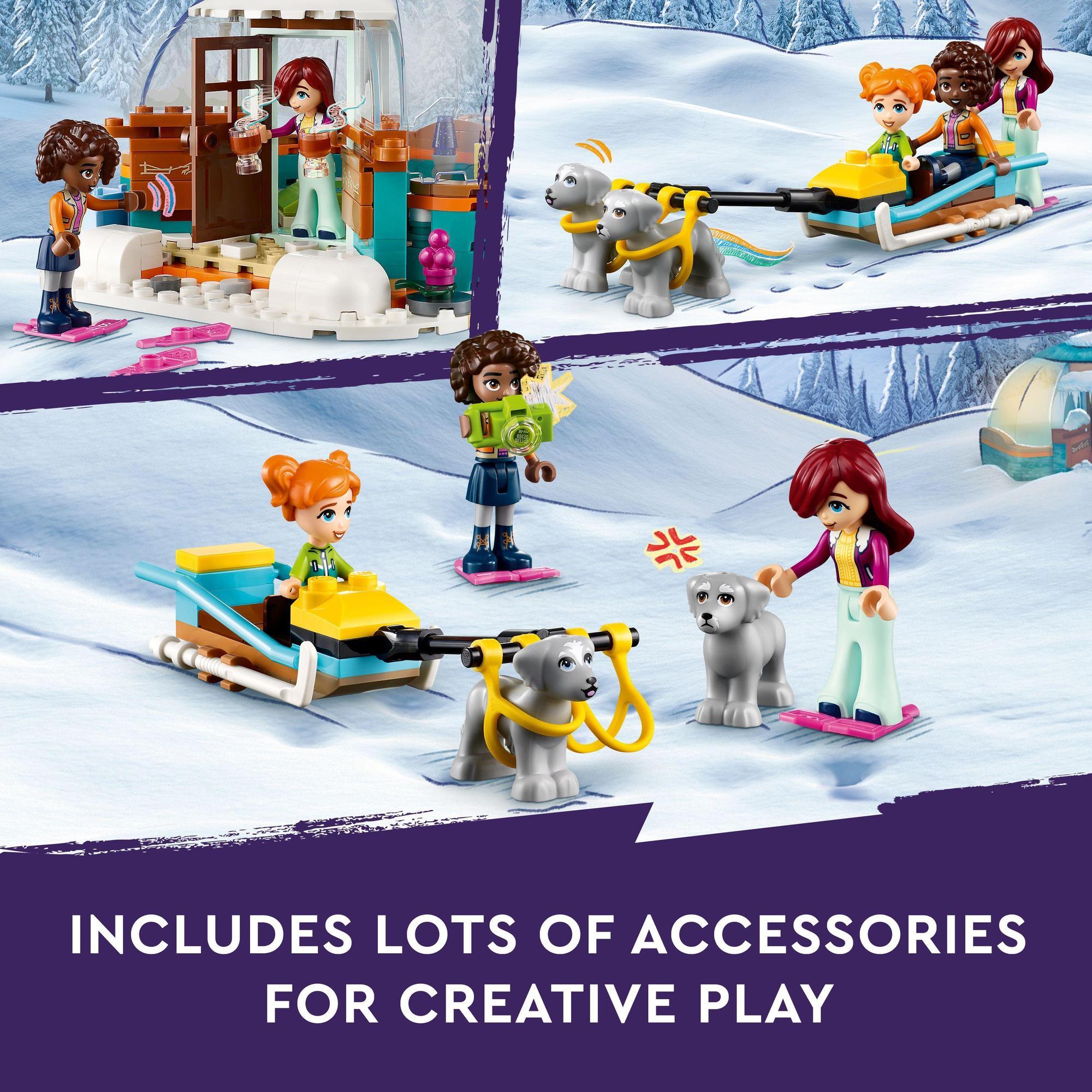 LEGO Friends 41760 Đồ chơi lắp ráp Khám phá và nghỉ dưỡng tại lều tuyết (491 chi tiết)