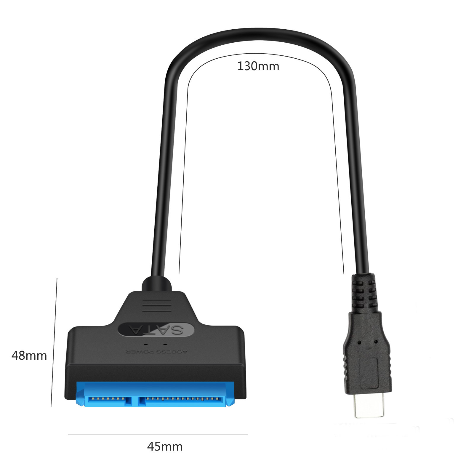 Adapter kết nối ổ cứng giao tiếp USB C với SATA 6gbps