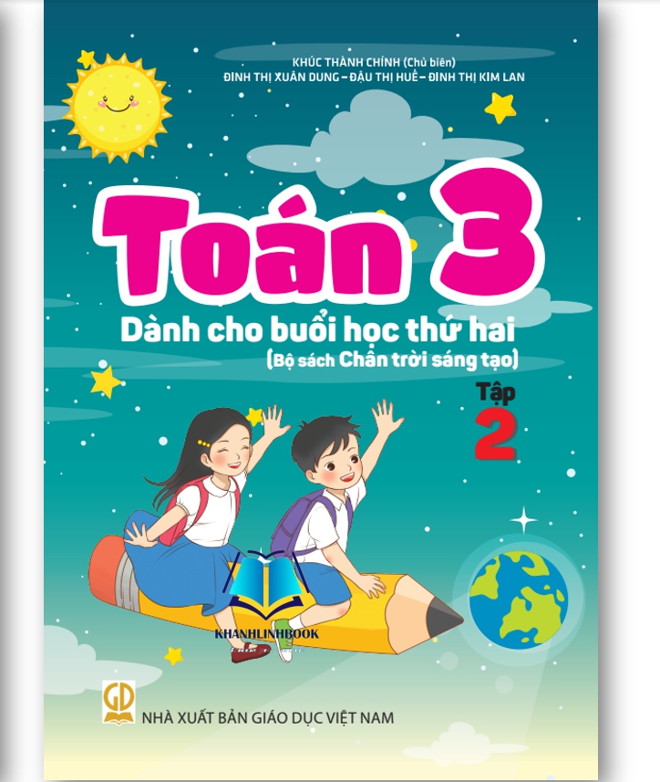Sách - Toán 3 - Dành cho buổi học thứ hai (Bộ sách Chân trời sáng tạo) ( Tập 1 +2 )