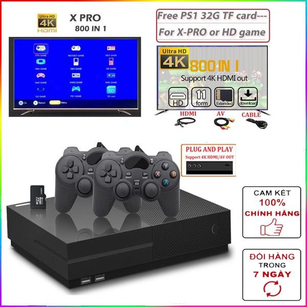 Chơi Là NghiệnMáy Chơi Game X PRO Tích Hợp 800 Trò Chơi Game Cổ Điển PS1/ FC/ MD/ SFC/ GB/ GBA/ GBC/ SMS/ GG