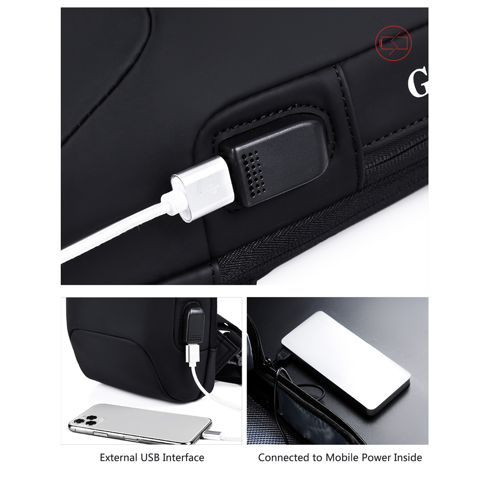 Túi đeo ngực phong cách mới, không thấm nước, dành cho nam