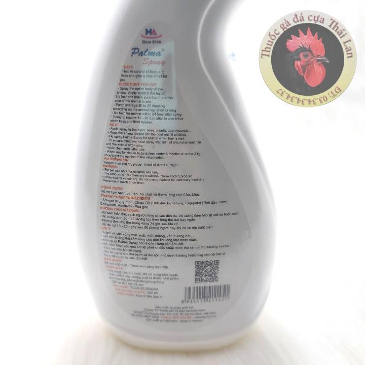 Xịt Ve Rận Palma Spray 300ml