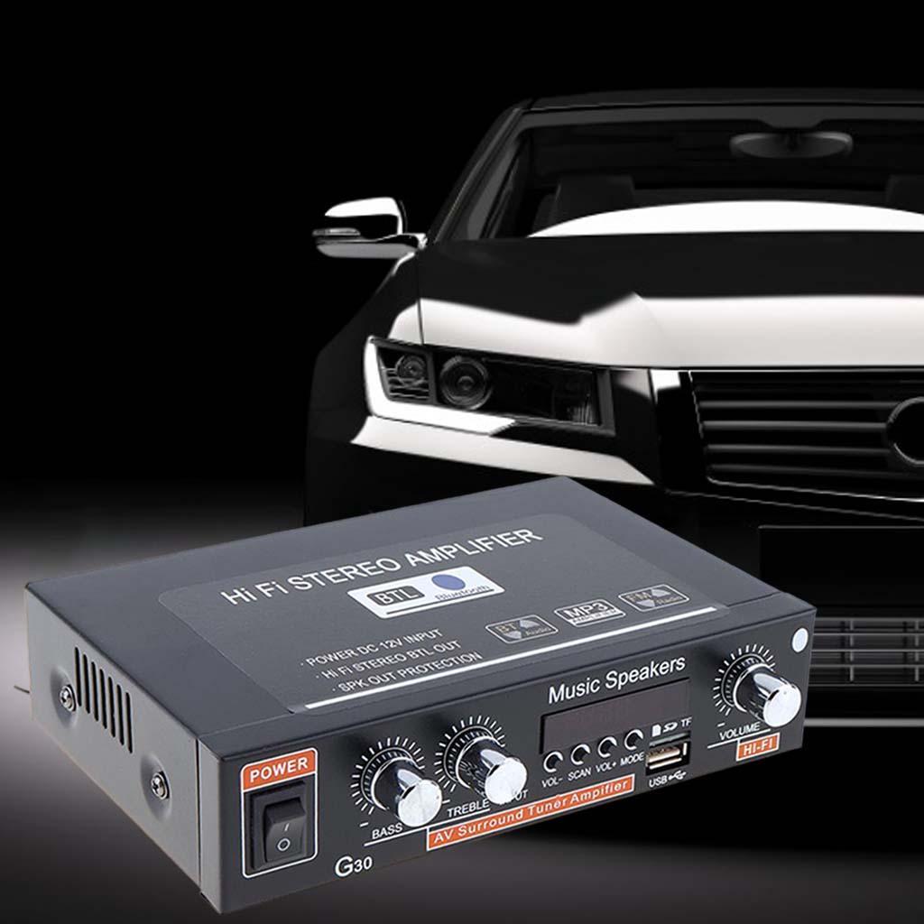 Professional Mini 400W + 400W Audio Power Amplifier Receiver for Car CD DVD