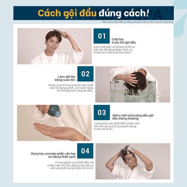 Dầu gội HEADSPA7 SUNTREE SHAMPOO giảm rụng tóc 300ml