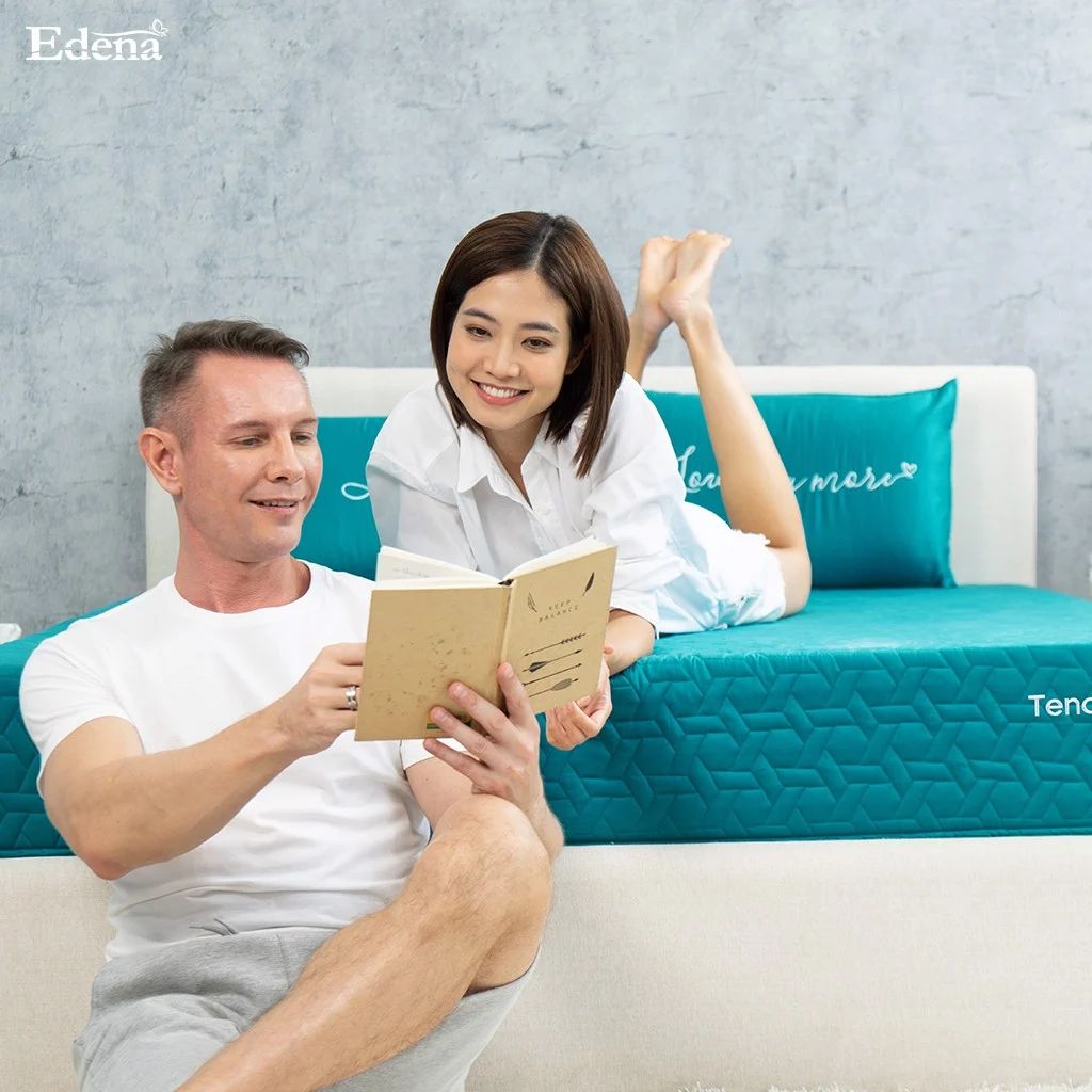 Nệm  foam Edena TencelOmatt - nệm foam với lớp vỏ từ chất liệu tencel vô cùng thoáng mát