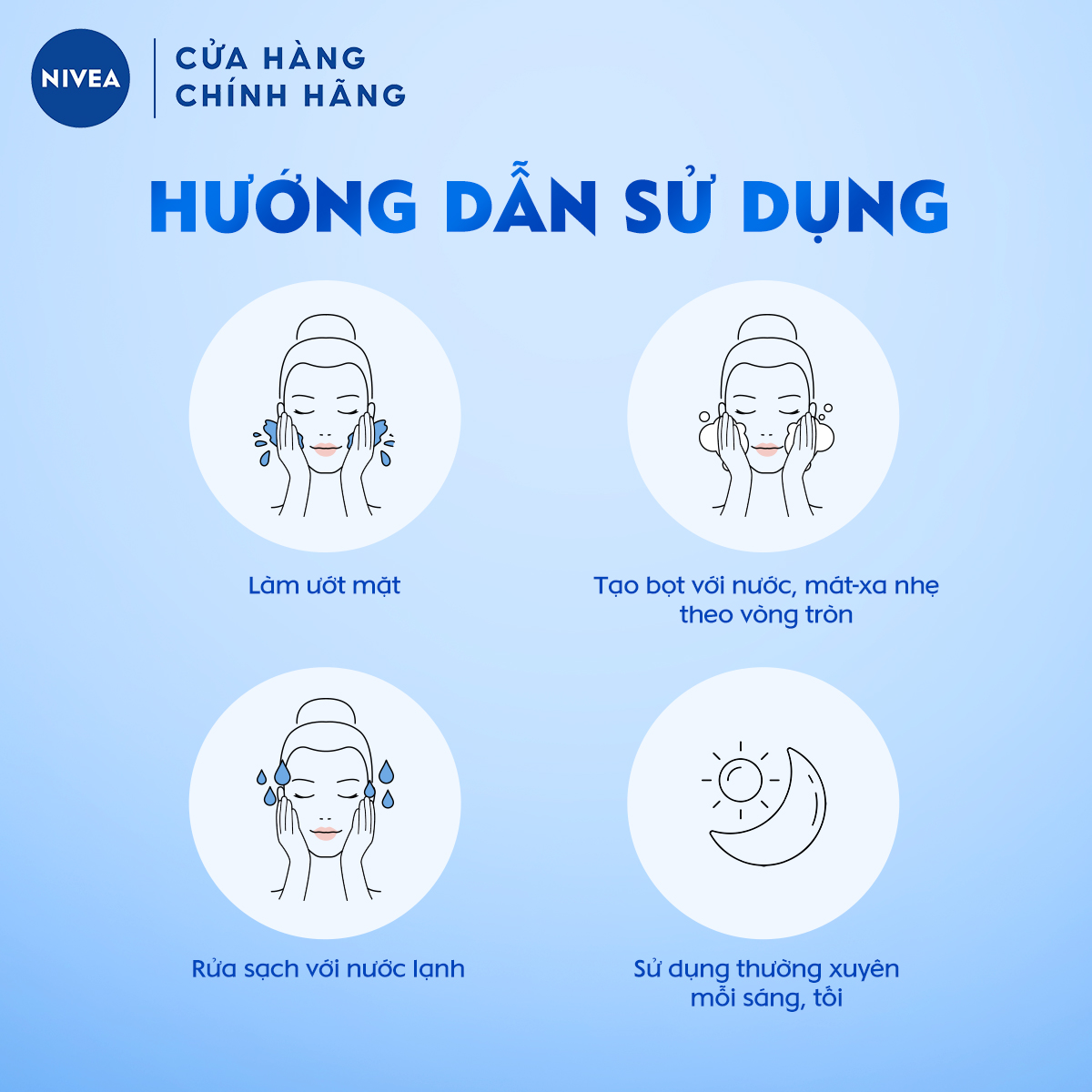 Sữa rửa mặt NIVEA Pearl White giúp trắng da ngọc trai - 81295