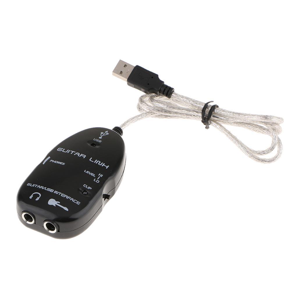 USB Guitar Cable to PC USB Recording Computer Recording Cable for PC