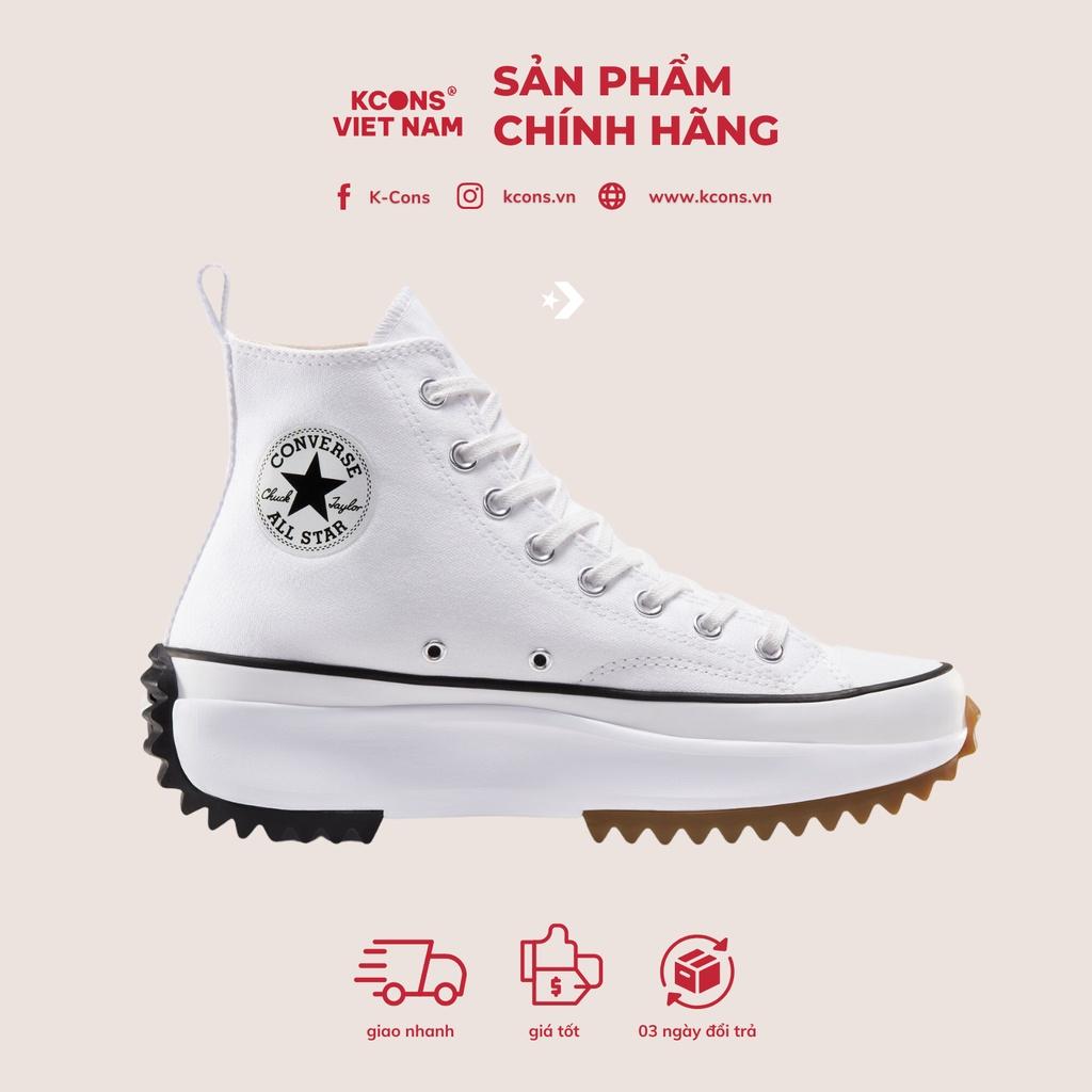 Run Star Hike Canvas High | Giày Converse Thể Thao Màu Trắng Cao Cổ 166799C