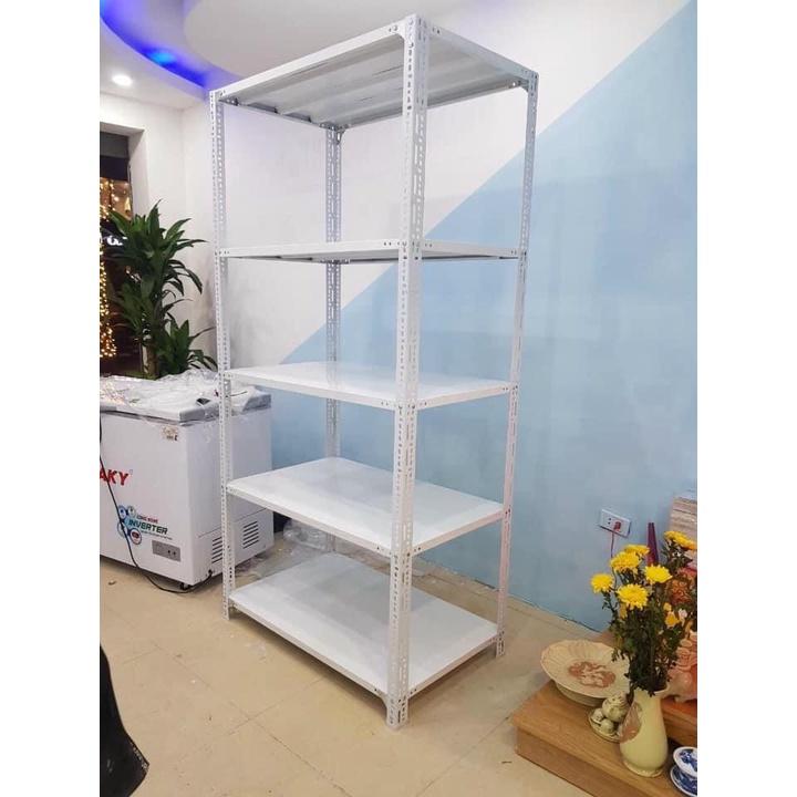 Kệ Sắt Để Hàng V Lỗ Đa Năng D 1,2 x Rộng 0,3 x Cao 2m x 5 Tầng Lắp Ghép Để Đồ