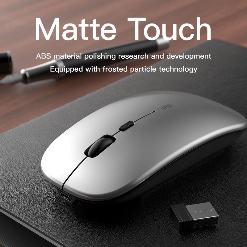 Chuột Xanh Bluetooth Chuột Máy Tính Không Dây 2.4GHz USB DPI Có Thể Điều Chỉnh Sạc Nhà Máy Tính Để Bàn Laptop Chuột Ergonomic KOK