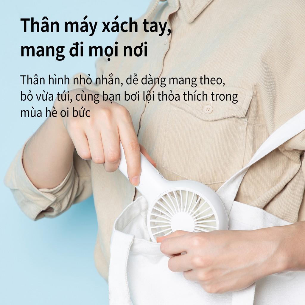 Quạt mini cầm tay Deli - có đế cố định - Nhiều màu - 85811