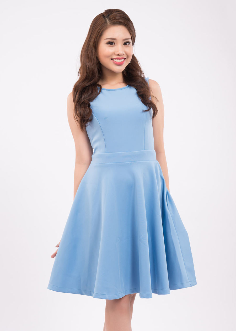 Đầm Xòe Sát Nách Duyên Dáng - Zerasy Fashion