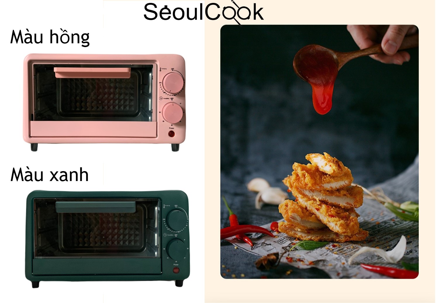 Lò nướng Minimum Litres Oven SEOULCOOK 10 lít - Hàng chính hãng