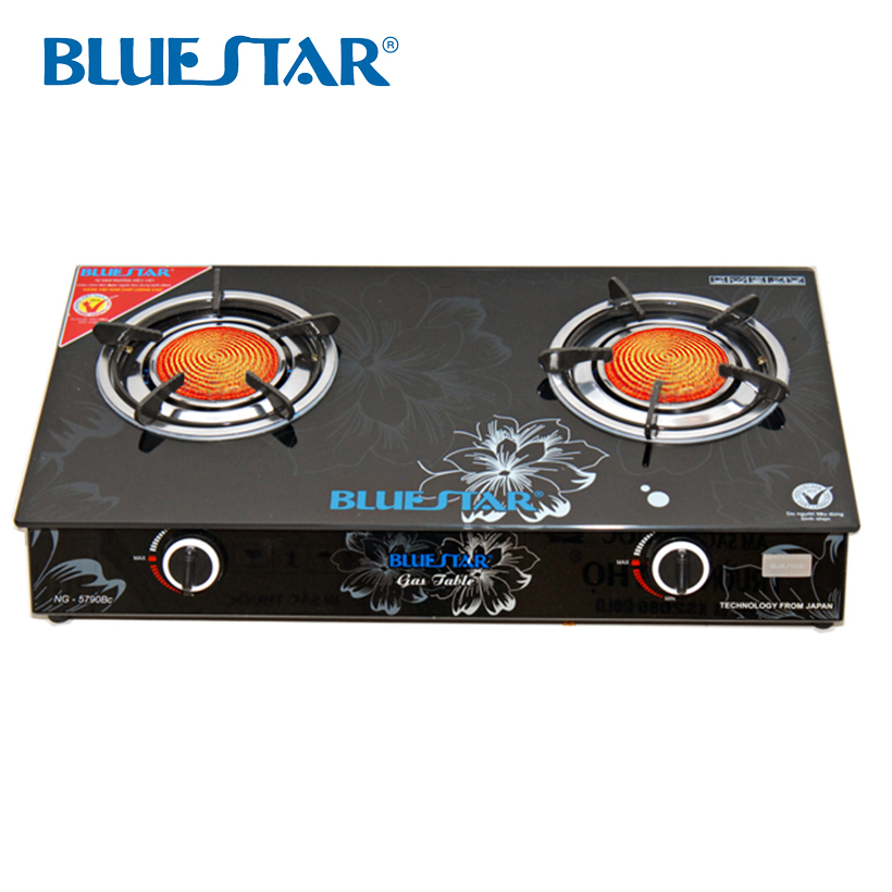 Bếp gas hồng ngoại Bluestar NG-5790BC, Đầu đốt CERAMIC 125mm, Có pép hâm - Hàng chính hãng