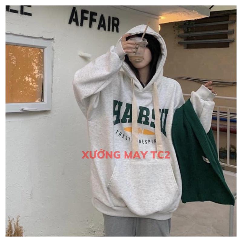 Áo hoodie nam nữ,Áo sweater nỉ nam nữ from rộng Unisex chất nỉ ngoại siêu dày dặn in 2 mầu XƯỞNGMAYTC2