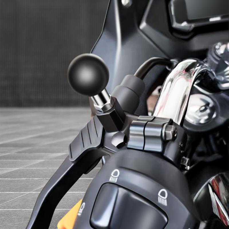 Bóng đầu 1 inch Mount Mount Bộ chuyển đổi xe máy Phía sau Vít M8 M10 Vít cho GoPro Insta360 X3 Máy ảnh hành động