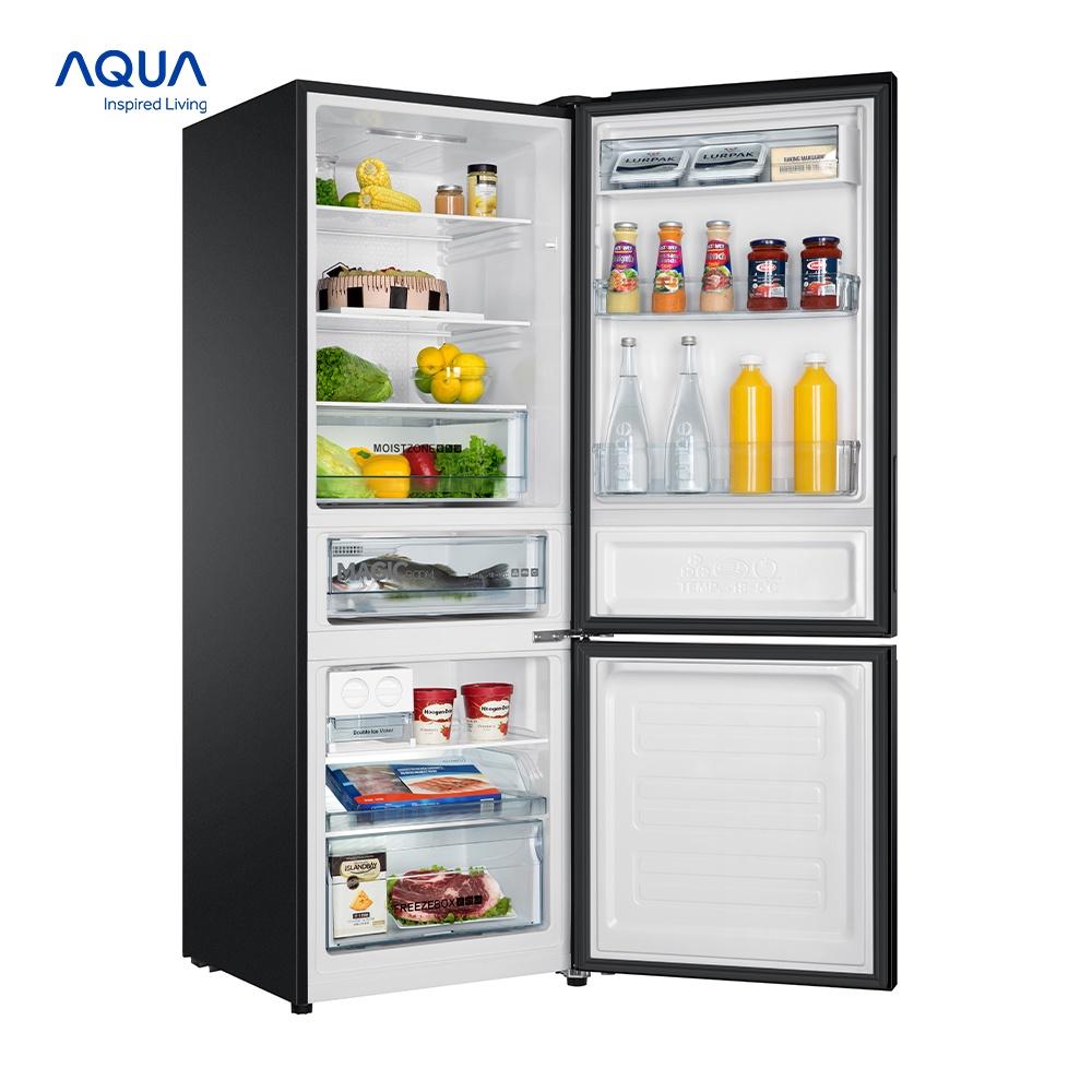 Tủ lạnh ngăn đông dưới Aqua 292 Lít AQR-IG338EB - Hàng chĩnh hãng - Chỉ giao HCM, Hà Nội, Đà Nẵng, Hải Phòng, Bình Dương, Đồng Nai, Cần Thơ