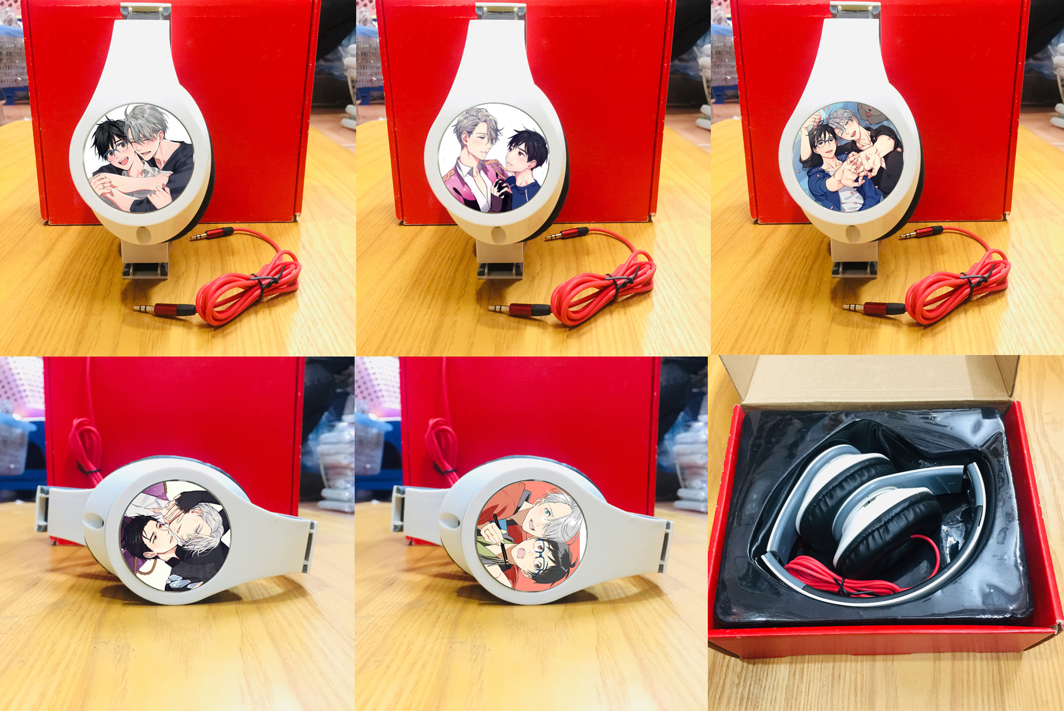 Tai nghe Yuri!!! On Ice headphone ốp tai nhiều mẫu