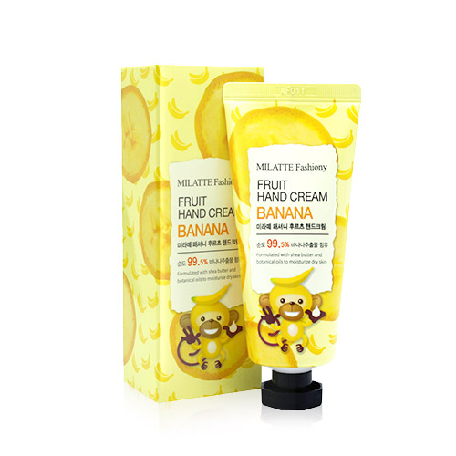 KEM DƯỠNG DA TAY TÁI TẠO DA CHIẾT XUẤT CHUỐI MILATTE FASHIONY FRUIT HAND CREAM - BANANA 60g