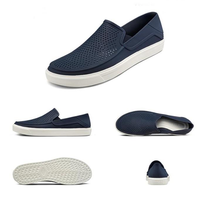 giày slip on cá sấu citilane roka đi mưa, lội nước, đi biển, chống hôi chân cho nam