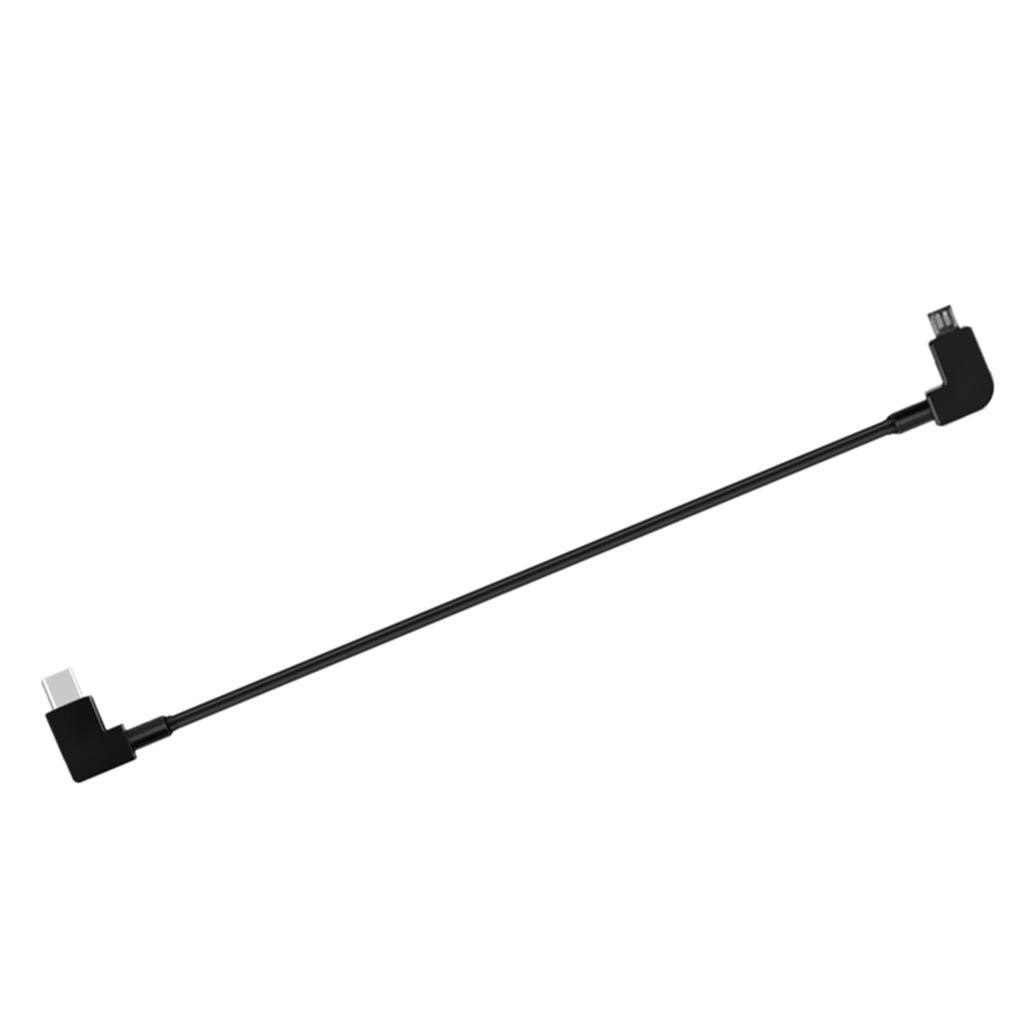 Right Angle Type-C to Type C and Micro USB Charging Cable Data Sync Cord Set