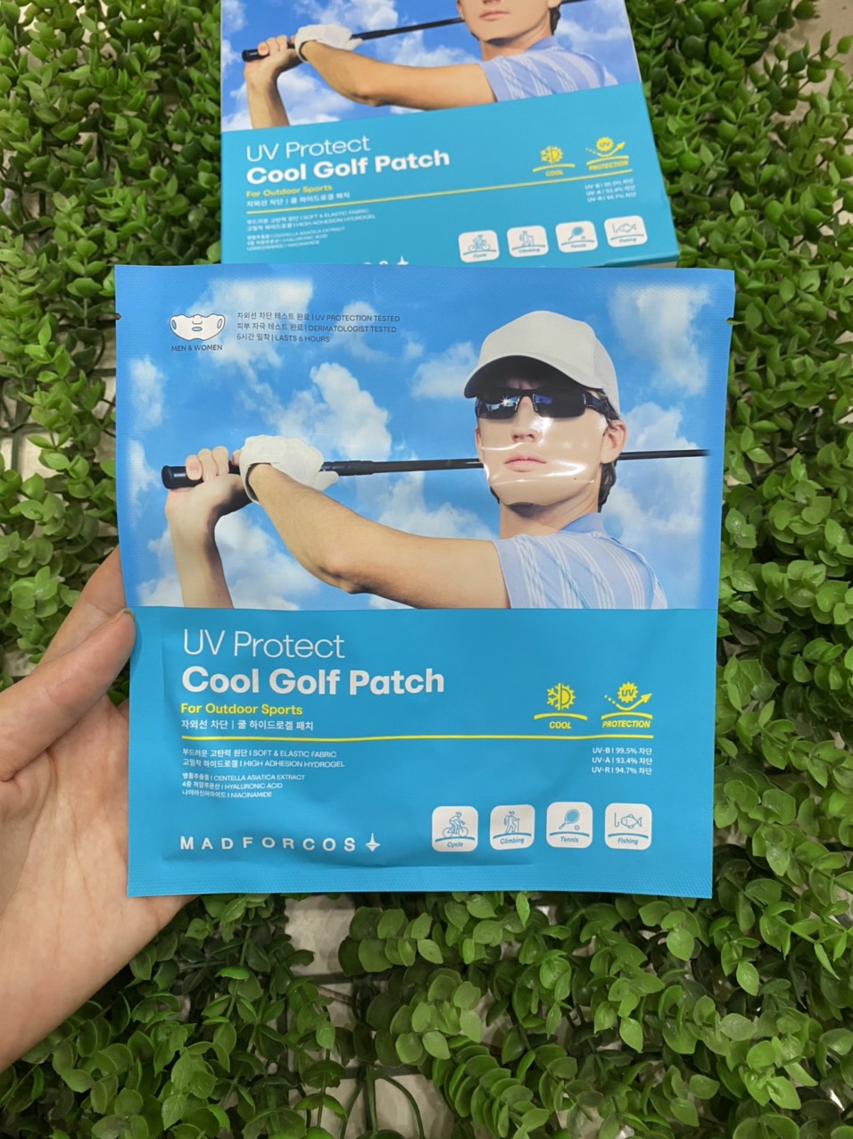 Mặt nạ golf nam Collagen chống nắng dưỡng da mặt khi lên sân