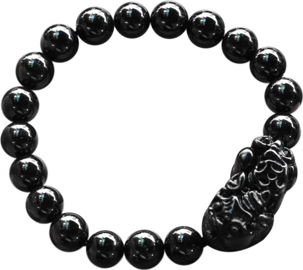 Vòng Đá Obsidian Phối Tỳ Hưu Ngọc Quý Gemstones