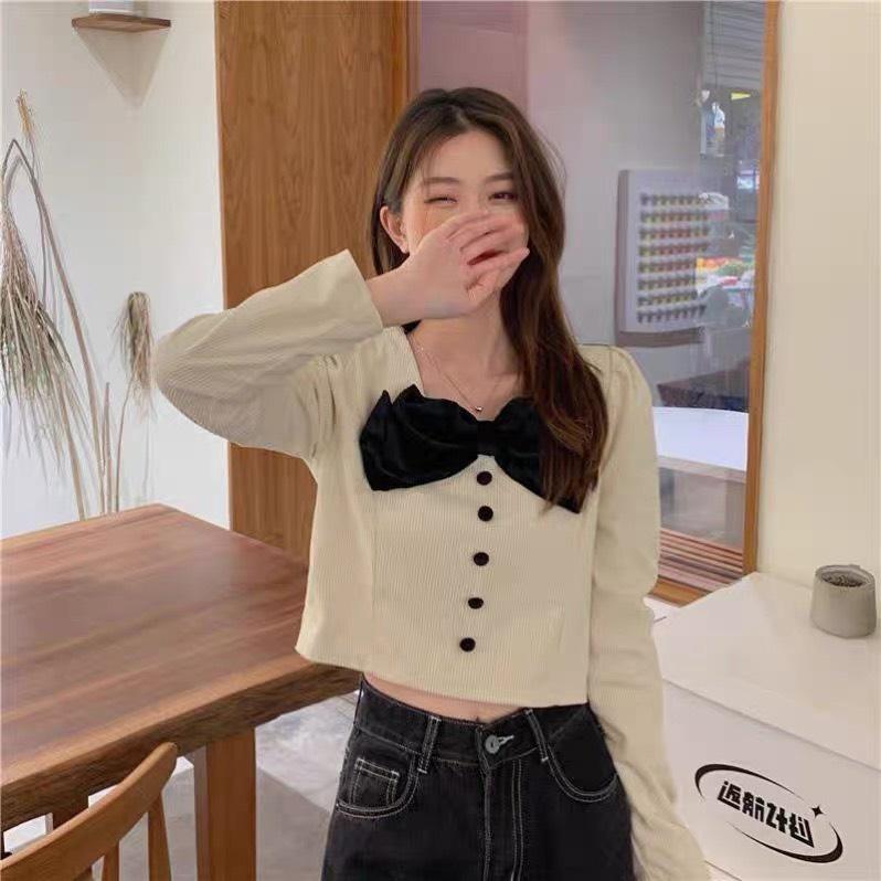 ÁO NHUNG TĂM NƠ NHUNG CÚC BỌC