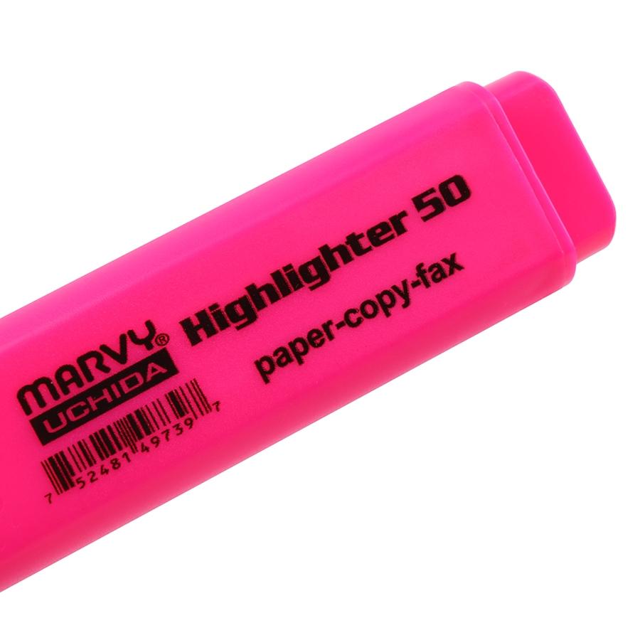 Hình ảnh Vỉ 2 Bút Dạ Quang - Marvy HL50 - Fluorescent Pink